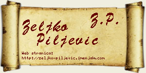 Željko Piljević vizit kartica